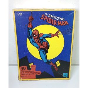 Vintage Spiderman Giant Floor Puzzle 2 ft x 1.5 ft by Waddingtons 1978 Complete
